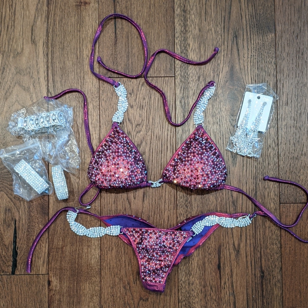 Ingrid Romero Competition Bikini Purple